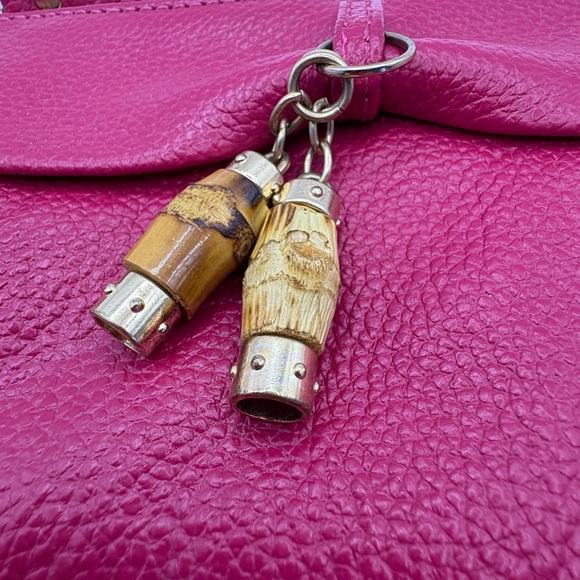 Pink Leather Wristlet Clutch - Picture 2 of 7